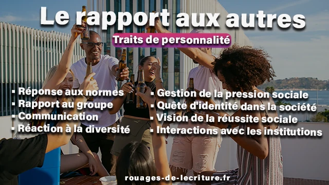 traits de personnalité − rapport social