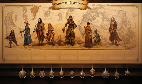 carte d’évolution du personnage